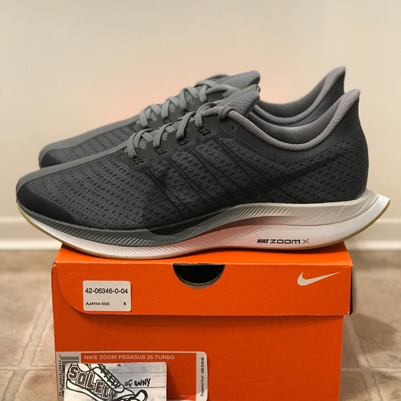 Nike Other - Nike Zoom Pegasus 35 Turbo Grey Running Air Max